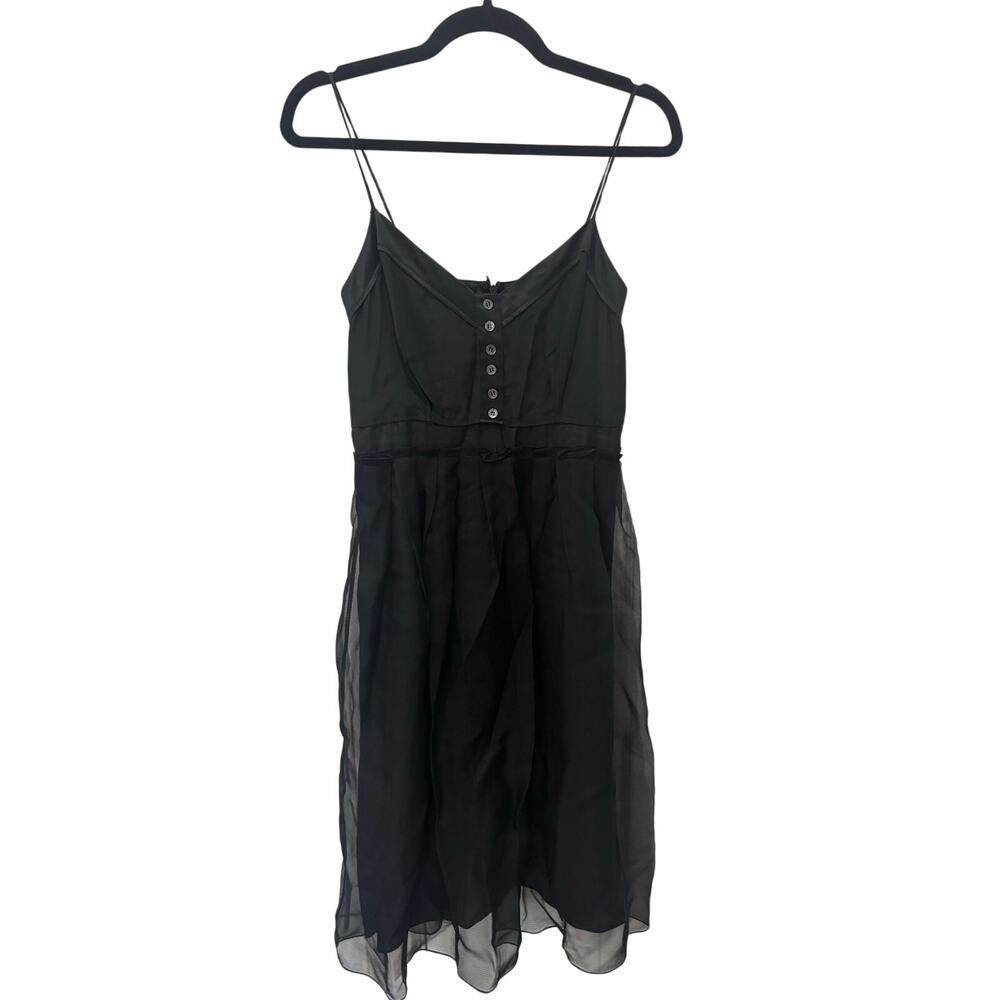 Vera Wang black midi dress